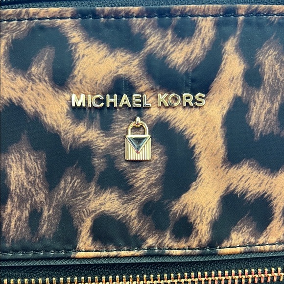 Michael Kors Leopard Print Totes - Picture 3 of 7
